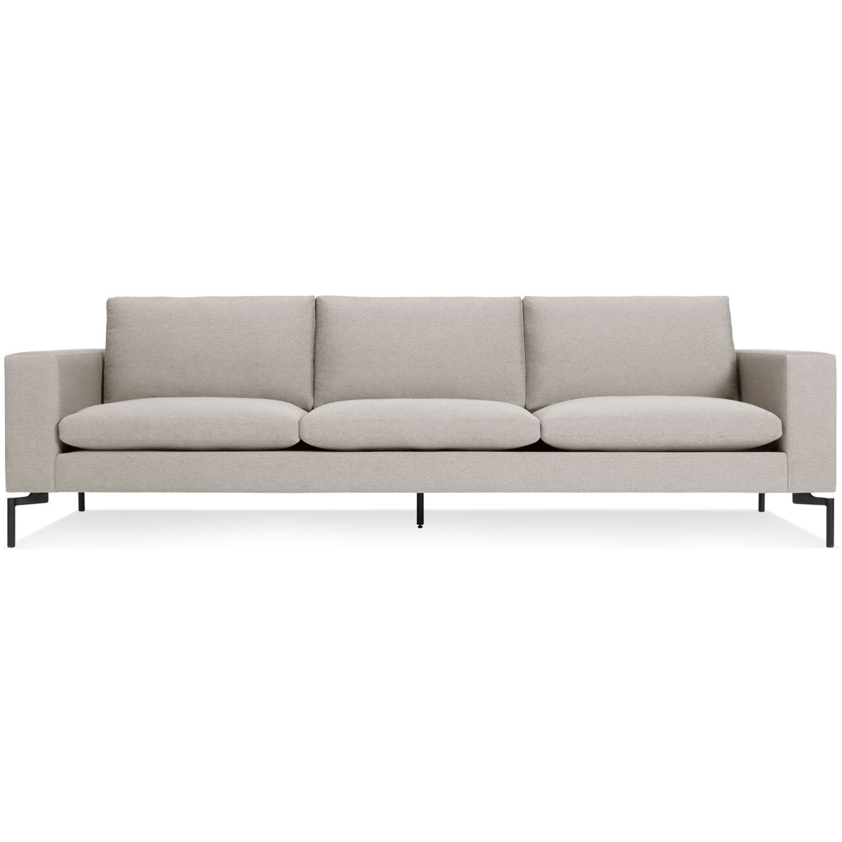 【KIKU】PACIFIC FURNITURESTANDARD CSOFA Pacific Sofa in Cement Gray Fabric with Chrome Legs