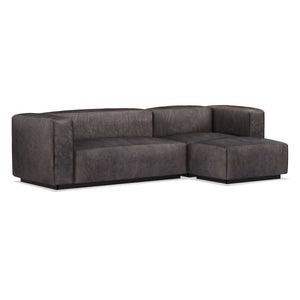 Cleon Medium Leather Modular Sectional Sofa
