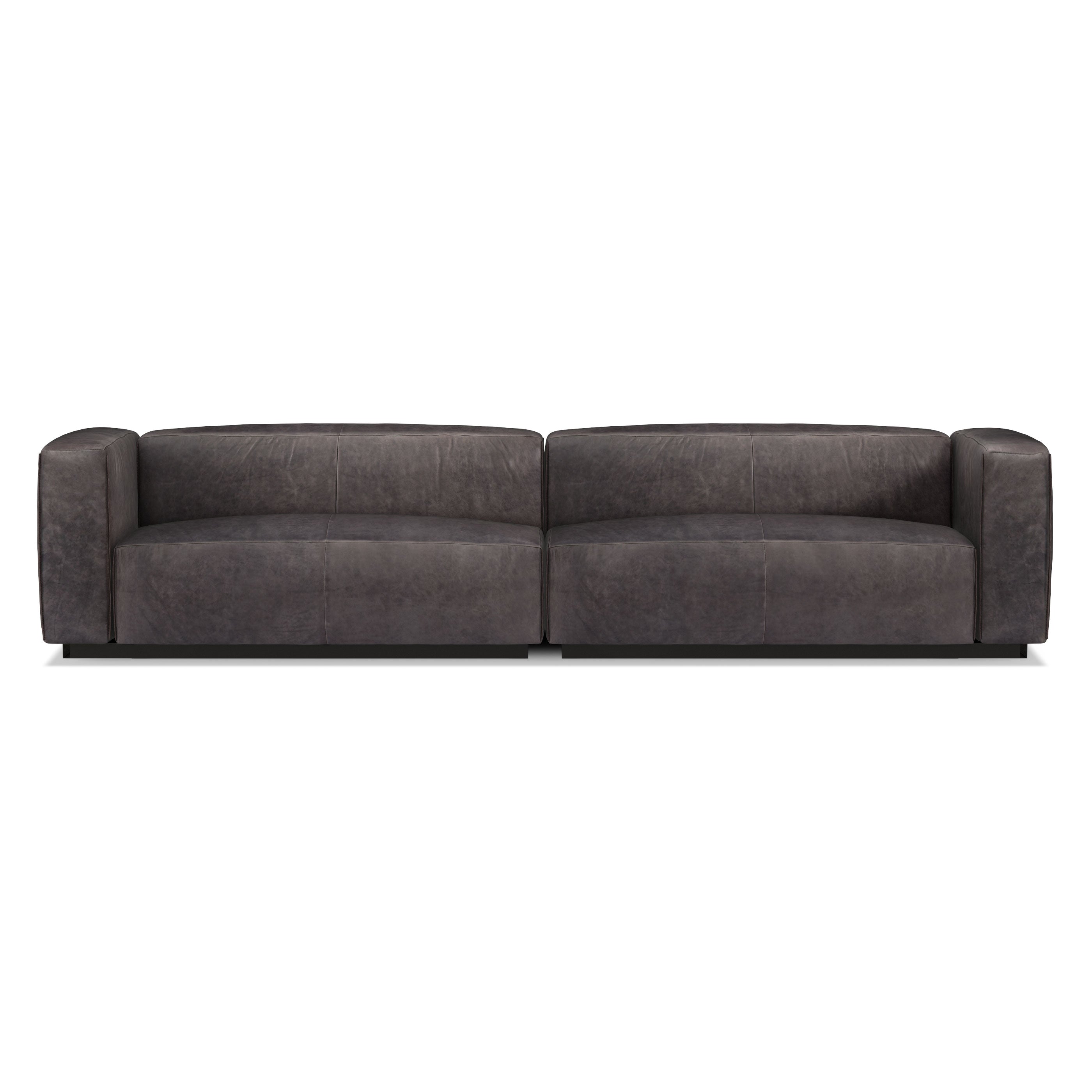 Cleon Small Leather Modular Sectional Sofa