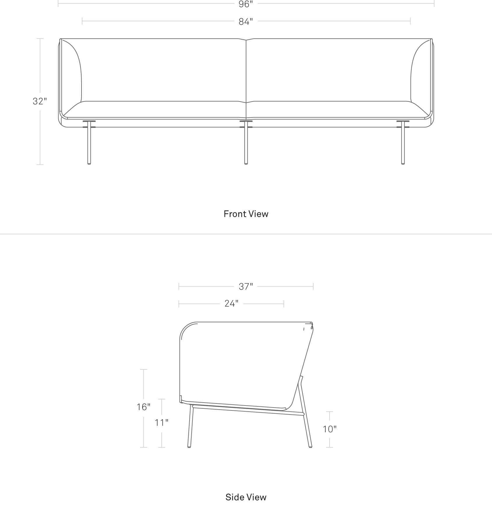 Dandy 96" Sofa