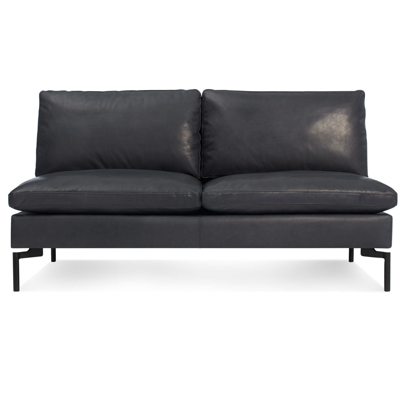 New Standard 60" Leather Armless Sofa