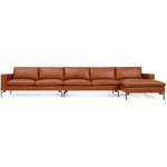 New Standard 165" Leather Sofa Sectional