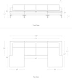 New Standard 136" Sectional Sofa