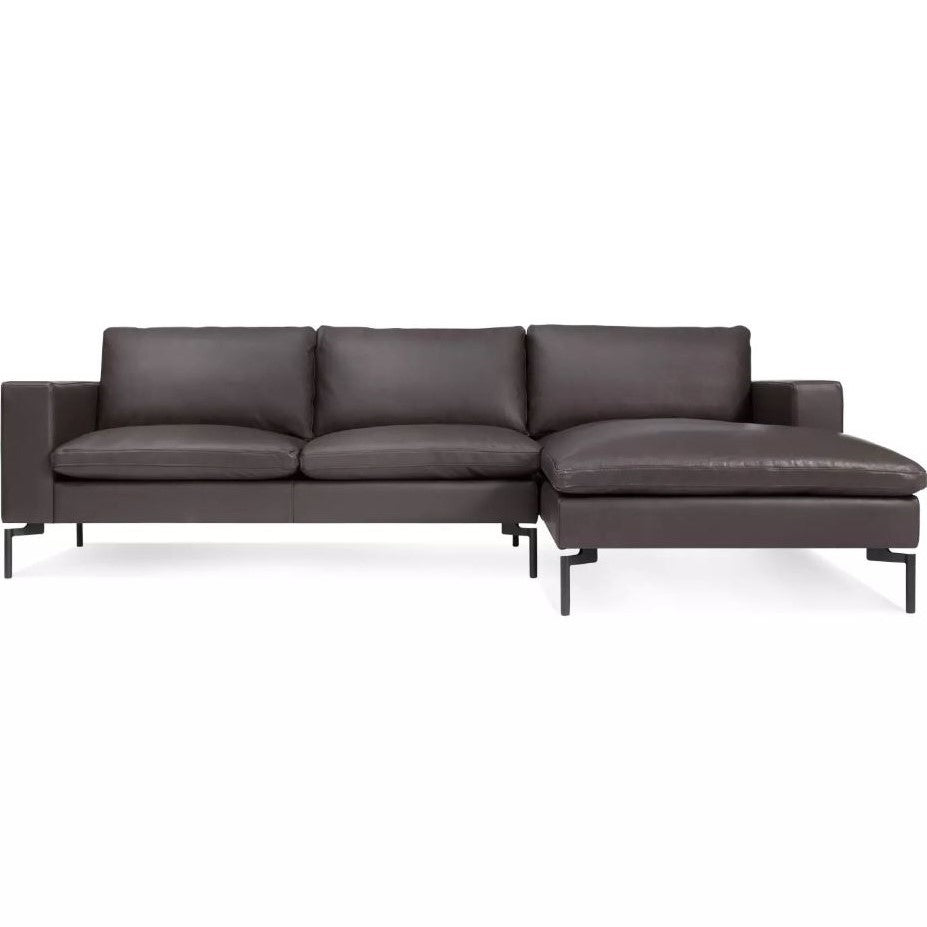 New Standard 105" Leather Sofa Sectional